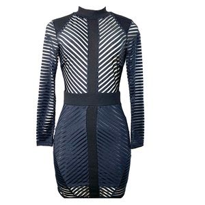 Iris Sheer Knit Dress Sz S